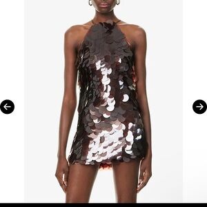Twine sequin woven mini dress